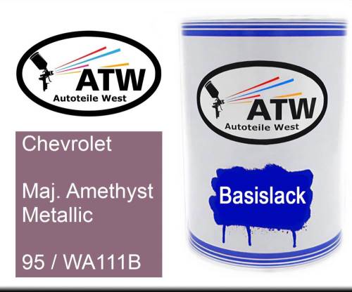 Chevrolet, Maj. Amethyst Metallic, 95 / WA111B: 500ml Lackdose, von ATW Autoteile West.